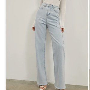 Denim Straight Leg light  wash Jeans